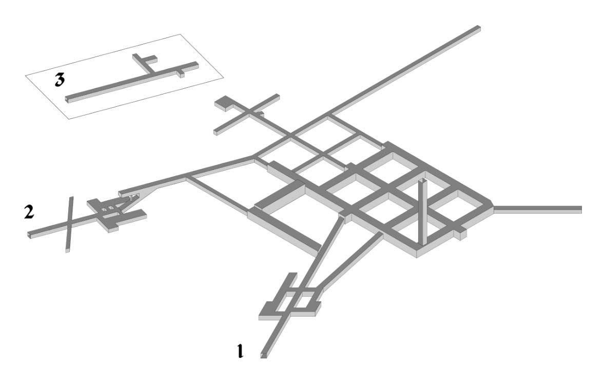 Podziemne miasto Osówka Schemat