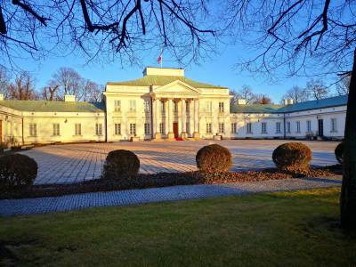 Warszawa- łazienki królewskie - belweder